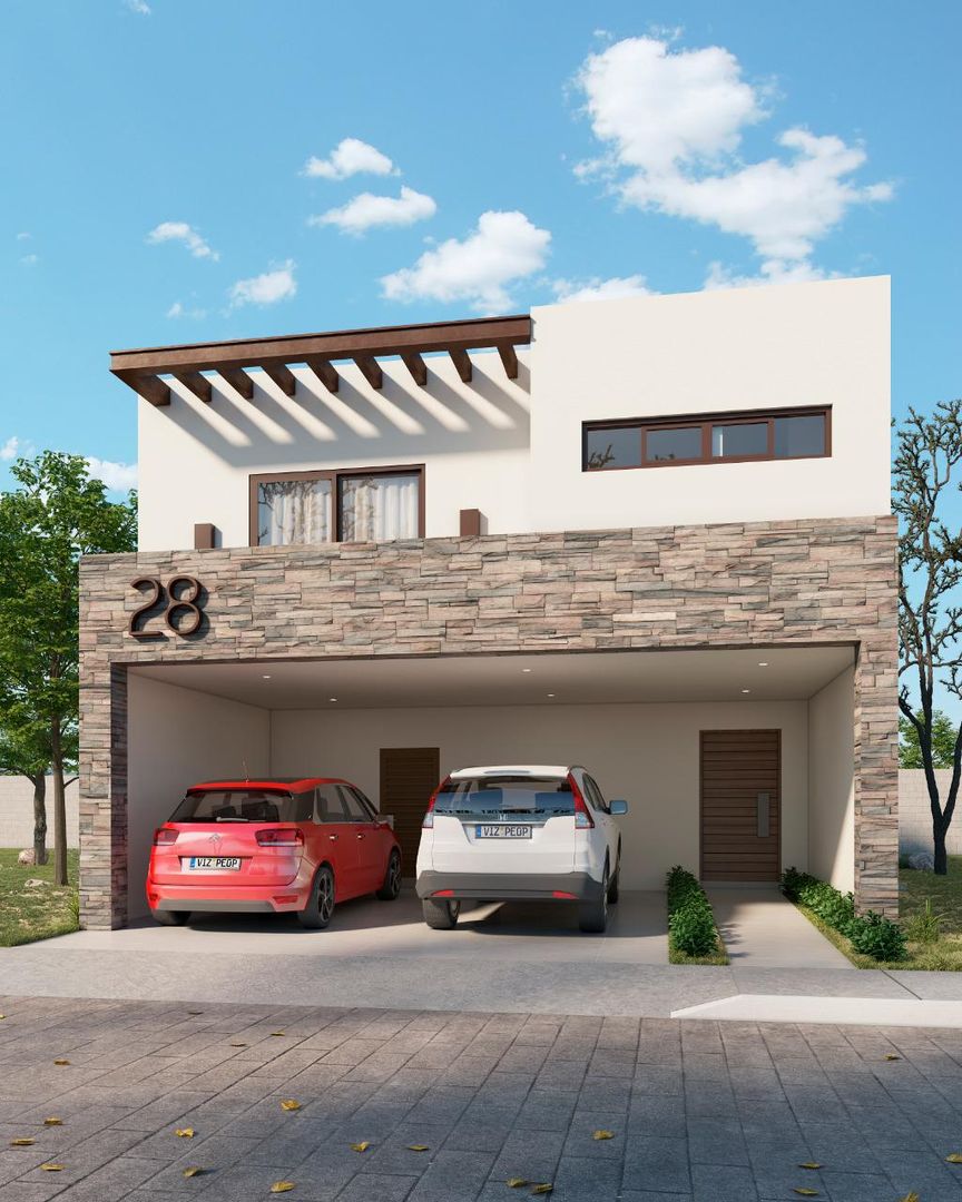 Palo Blanco Residencial, VillaSi Construcciones VillaSi Construcciones Minimalist house