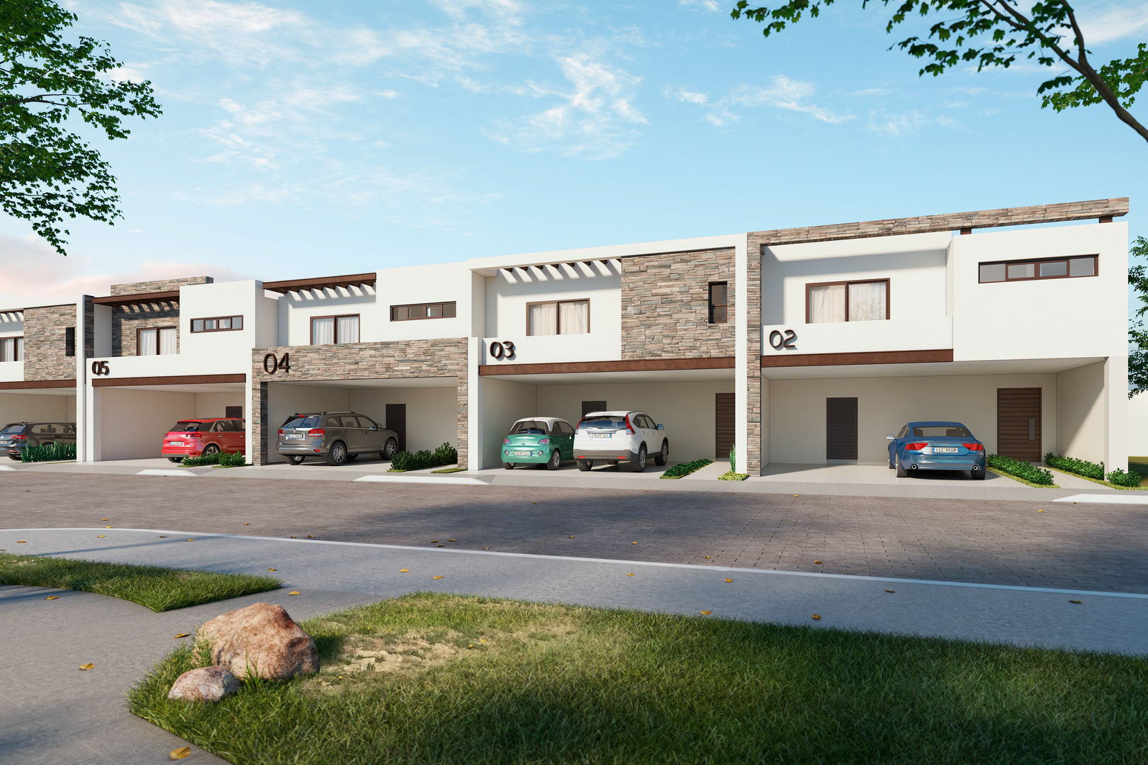 Palo Blanco Residencial, VillaSi Construcciones VillaSi Construcciones Houses