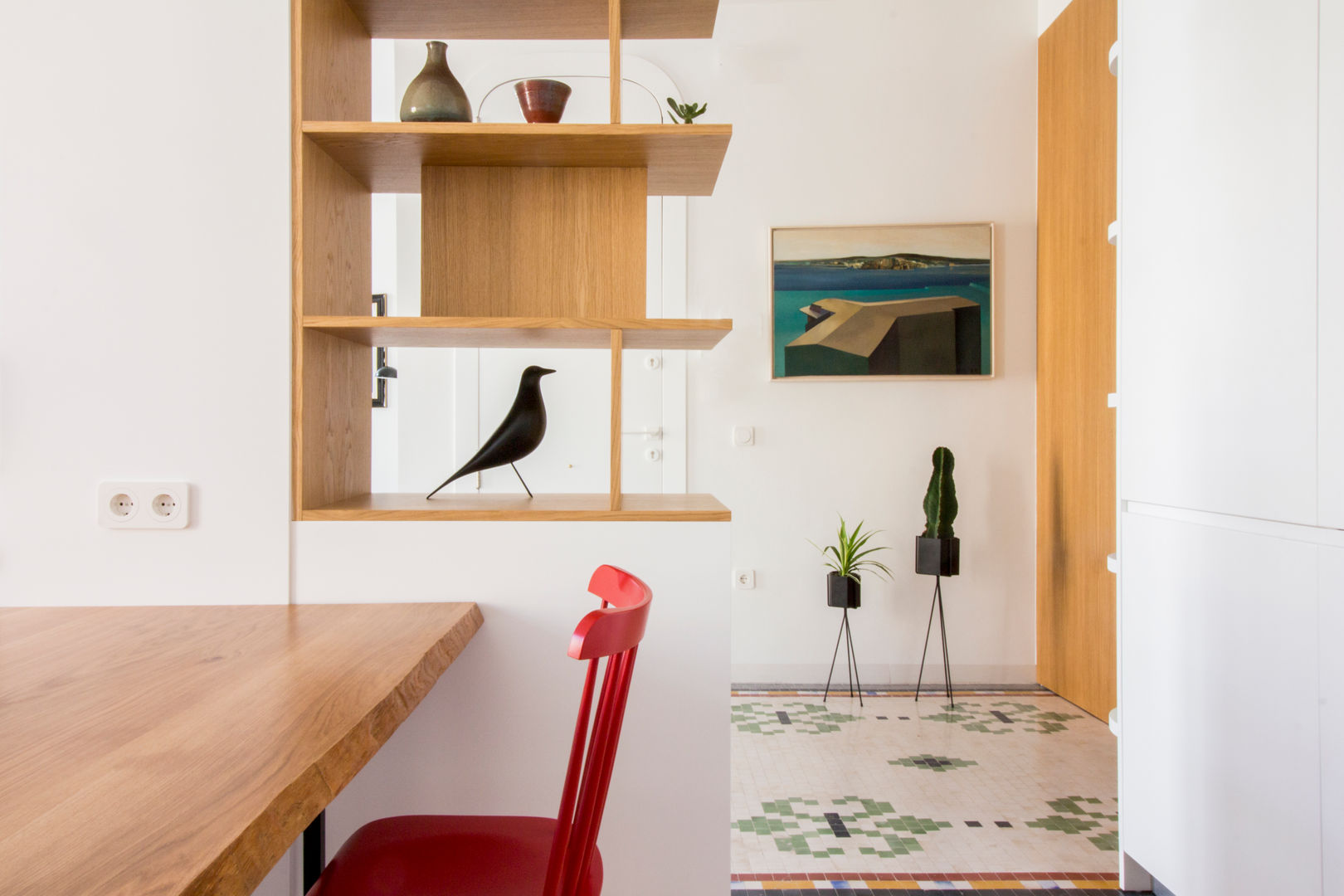 Reforma de vivienda en el Ensanche de Valencia, DonateCaballero Arquitectos DonateCaballero Arquitectos Modern corridor, hallway & stairs