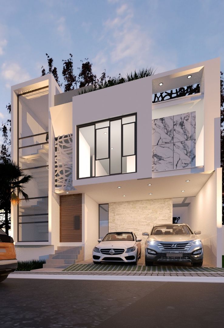 DISEÑO HABITACIONAL, SKETCH ARQUITECTOS SKETCH ARQUITECTOS Modern houses