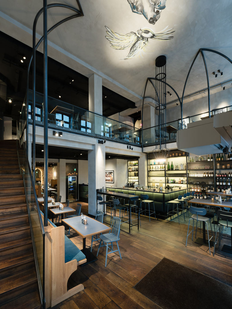 Bob & Mary - Restaurant Düsseldorf, AW Architektur AW Architektur مساحات تجارية مطاعم