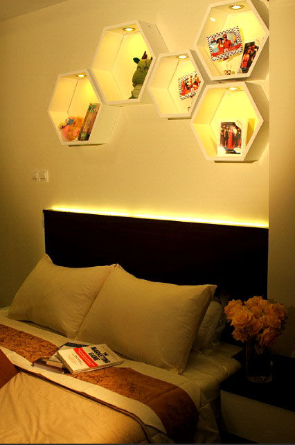 Beverly Honeycomb Tipe Studio Apartment, POWL Studio POWL Studio غرفة نوم