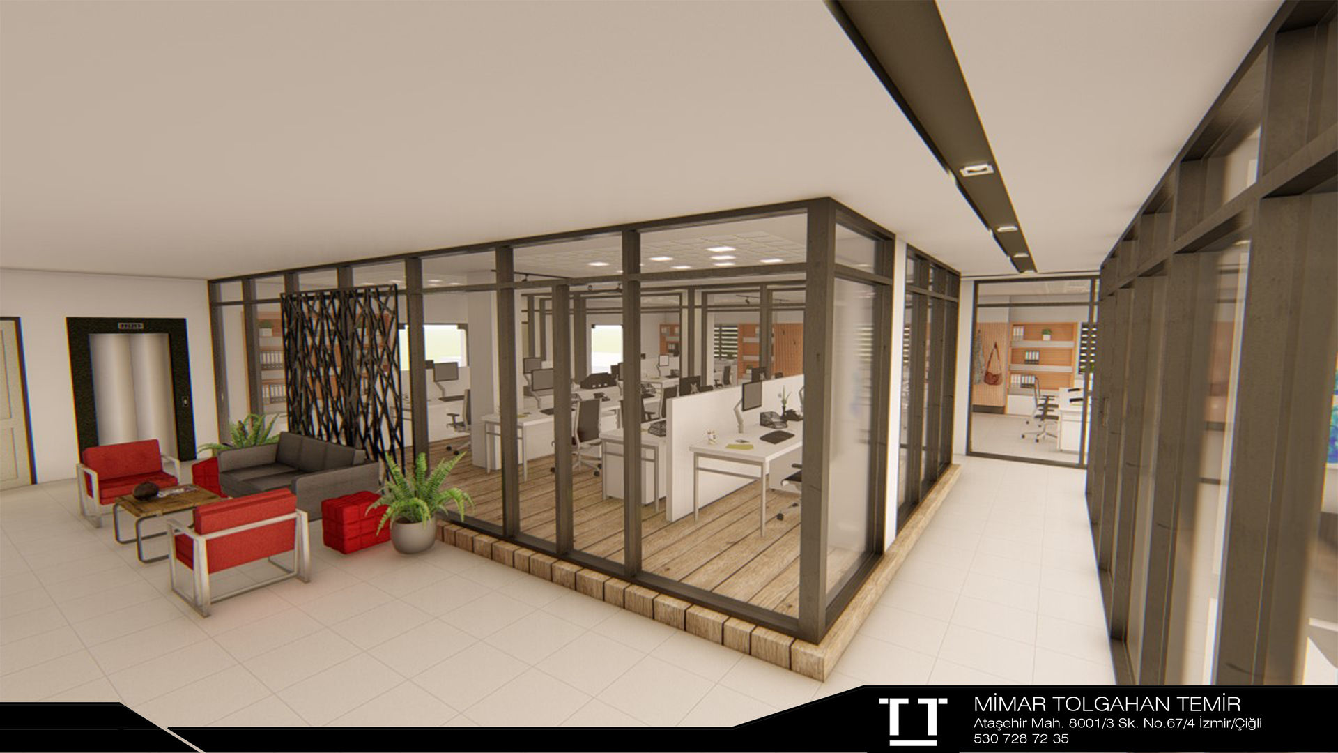 Ofis Projemiz, TT MİMARLIK TT MİMARLIK Modern style study/office Ceramic