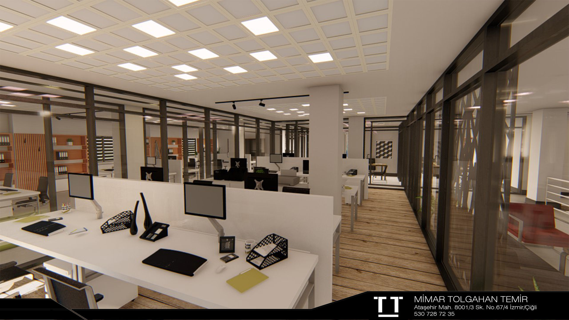 Ofis Projemiz, TT MİMARLIK TT MİMARLIK Floors Wood Wood effect