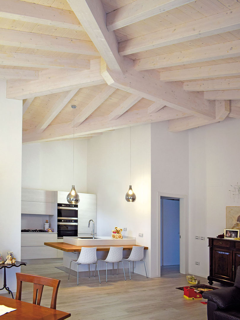 Villa in legno a Scanzorosciate (BG), Marlegno Marlegno Kitchen units Wood Wood effect