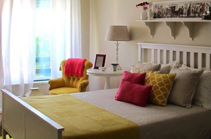 Quarto Amarelo Rafaela Fraga Brás, Interior Design & Homestyling Quartos campestres Madeira Efeito de madeira