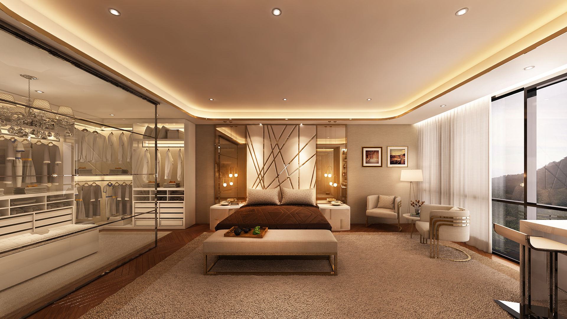 Suite Penthouse Geneva, Alpha Details Alpha Details 臥室