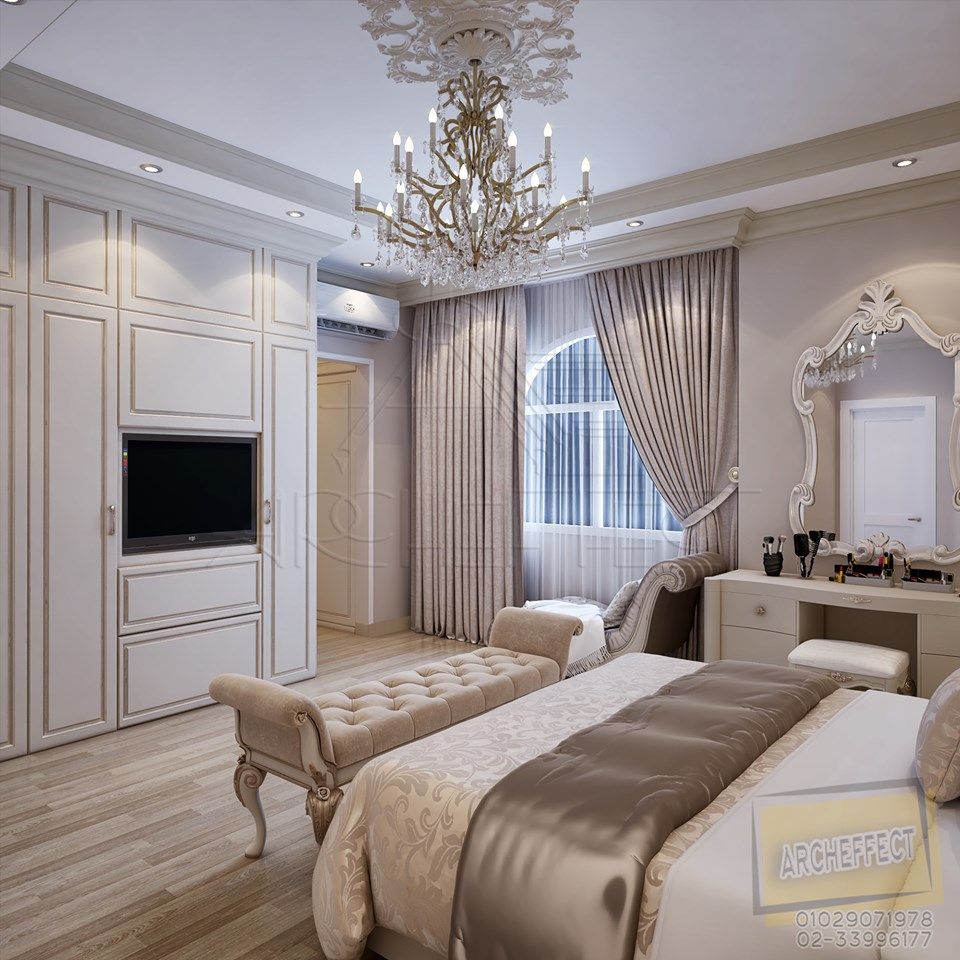 Residential apartment, Archeffect Archeffect Classic style bedroom