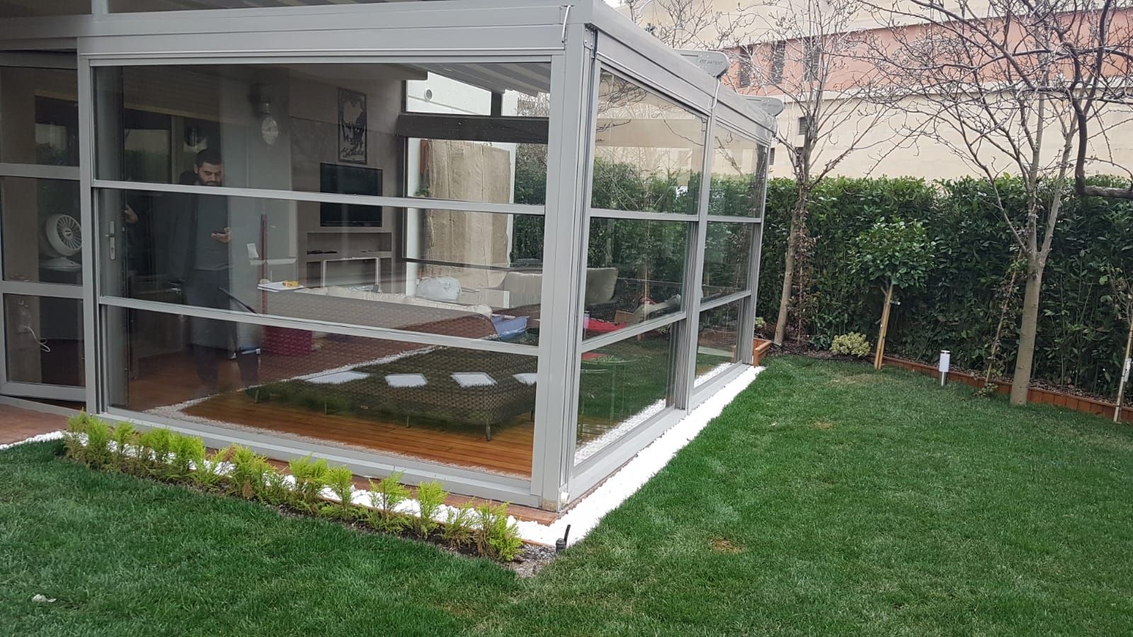 Sarıyer Kış Bahçesi Projemiz, Yapısan Cephe Sistemleri Yapısan Cephe Sistemleri Modern conservatory Glass