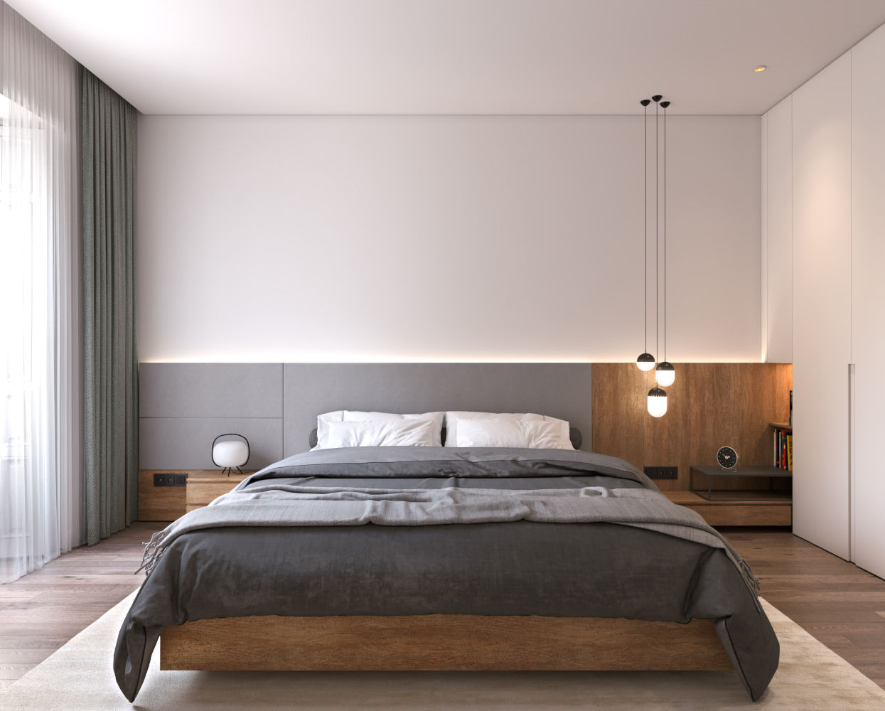 Proyecto de interiorismo para un piso de 86m2 en el barrio de Malasaña en Madrid, StudioMadera sl StudioMadera sl غرفة نوم