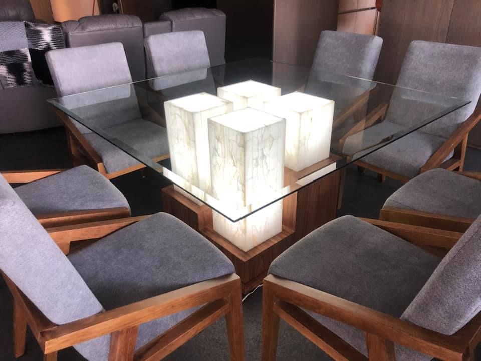 Fabrica y comercializadora de muebles en el Estado de México / Salas, Sofas, Comedores, Sillones, ALVETA DESIGN ALVETA DESIGN Modern dining room Marble Tables