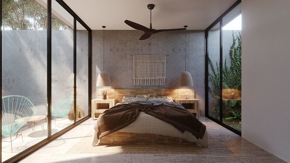 homify Small bedroom Concrete