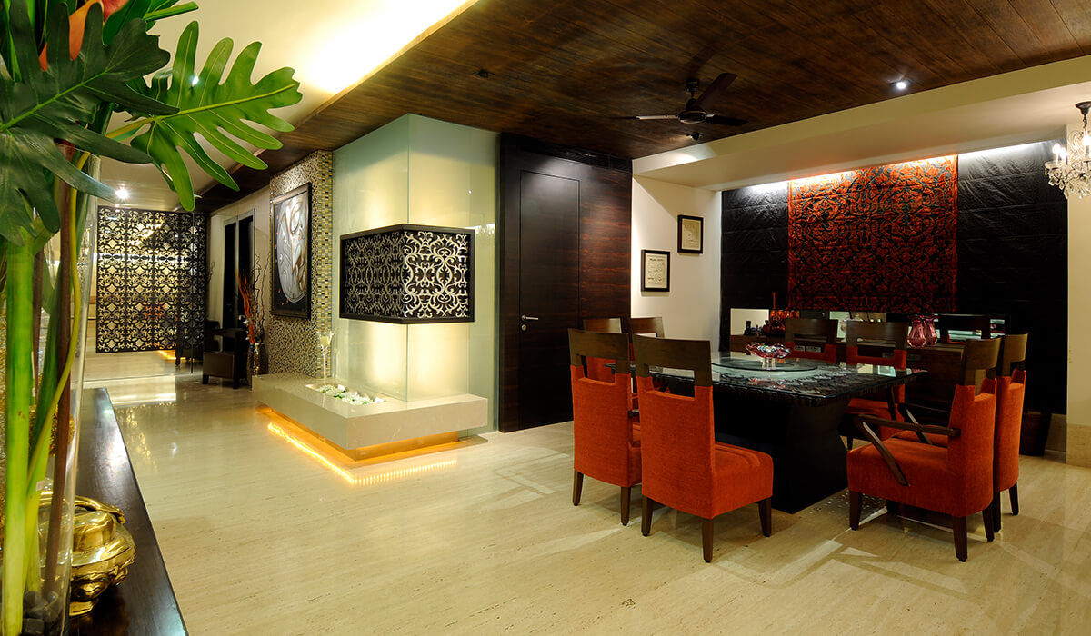 Living Room 1 JAY ENTERPRISES - Residental, Commercial & Hospitality Interior Designers Modern living room Wood Wood effect