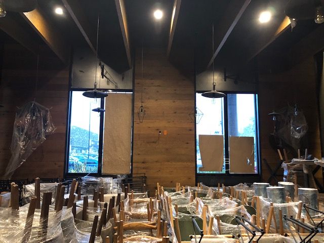 Restaurante Boston Grill Acoxpa, EA ARCHITECTURE & FURNITURE EA ARCHITECTURE & FURNITURE Modern walls & floors Wood Wood effect Wall & floor coverings