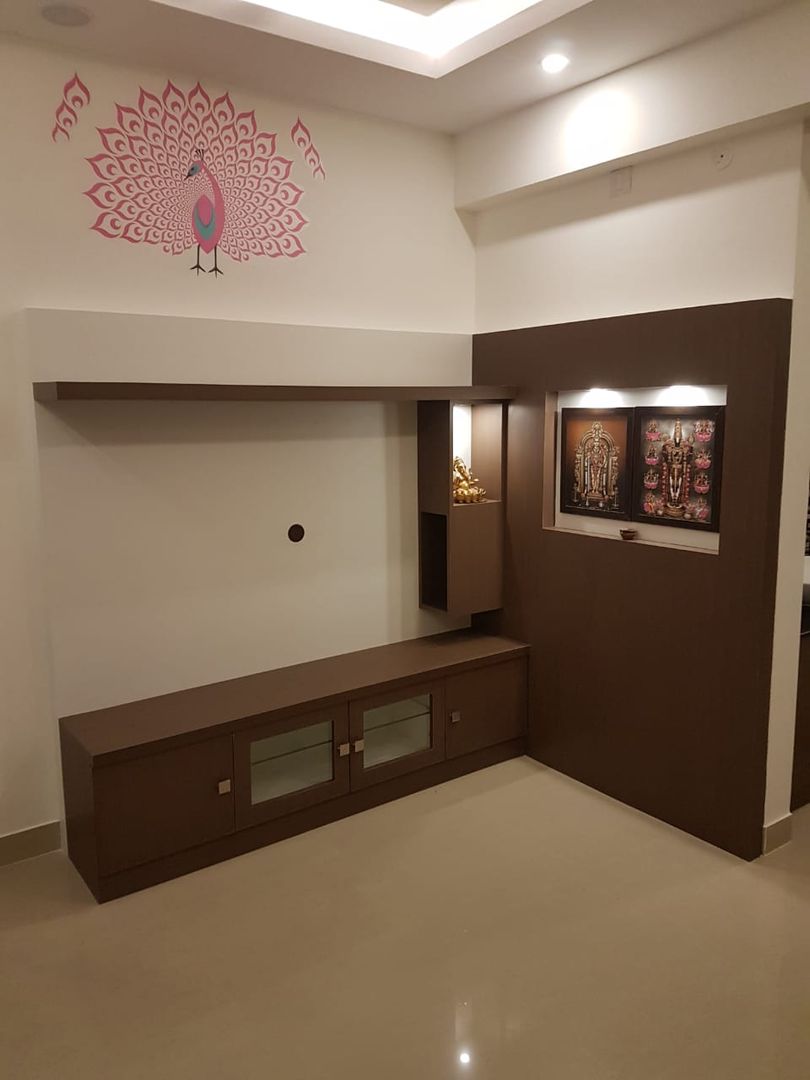 2BHK Residential Interiors at VGN Hazel, Interios by MK Design Interios by MK Design