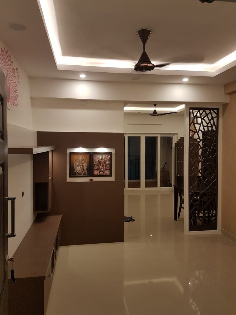 2BHK Residential Interiors at VGN Hazel, Interios by MK Design Interios by MK Design