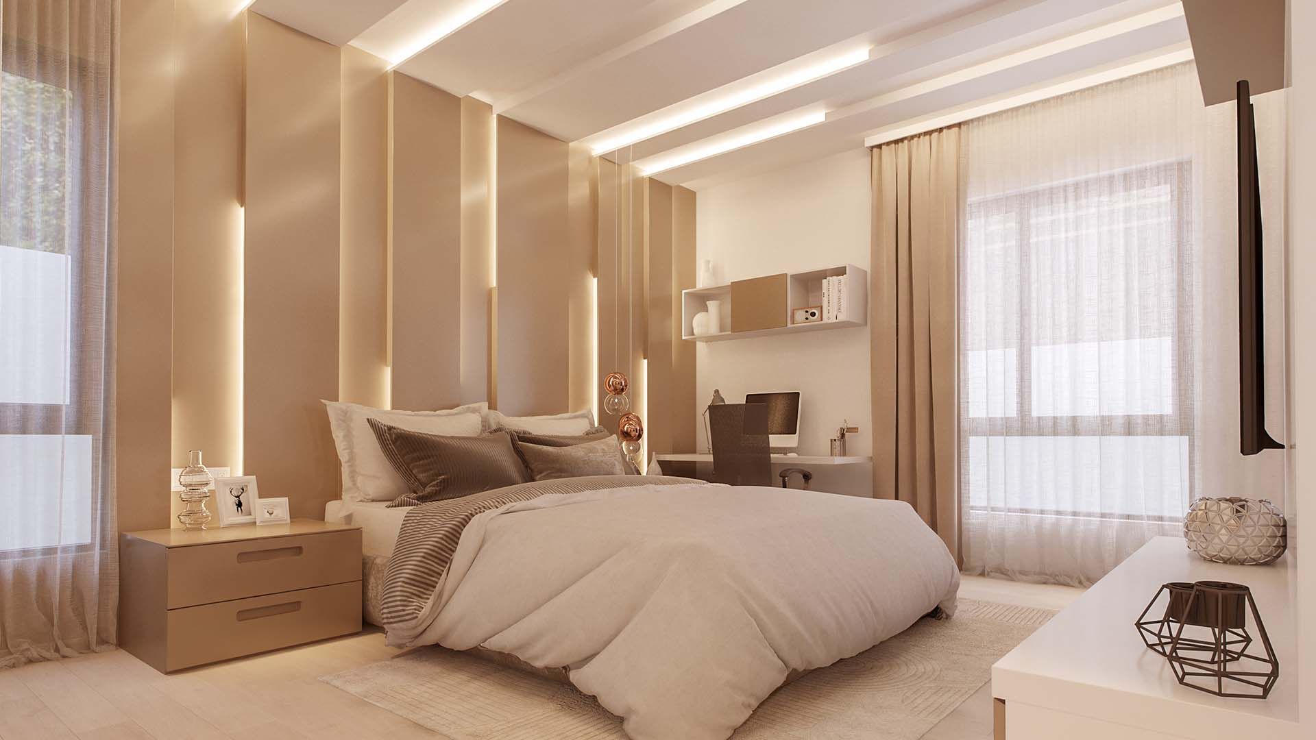 Interior designing Ideas, De Panache De Panache Phòng ngủ phong cách hiện đại