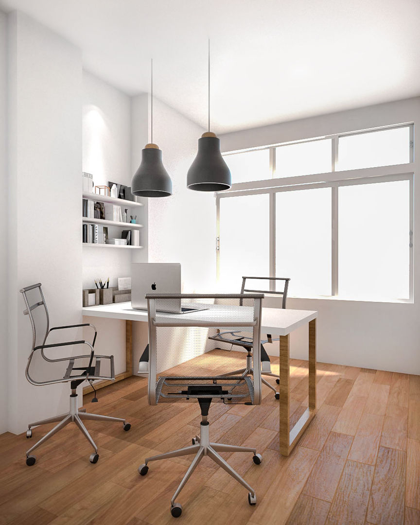Oficina Souno - Diseño Integral, Bhavana Bhavana 商业空间 複合木地板 Transparent 辦公室&店面