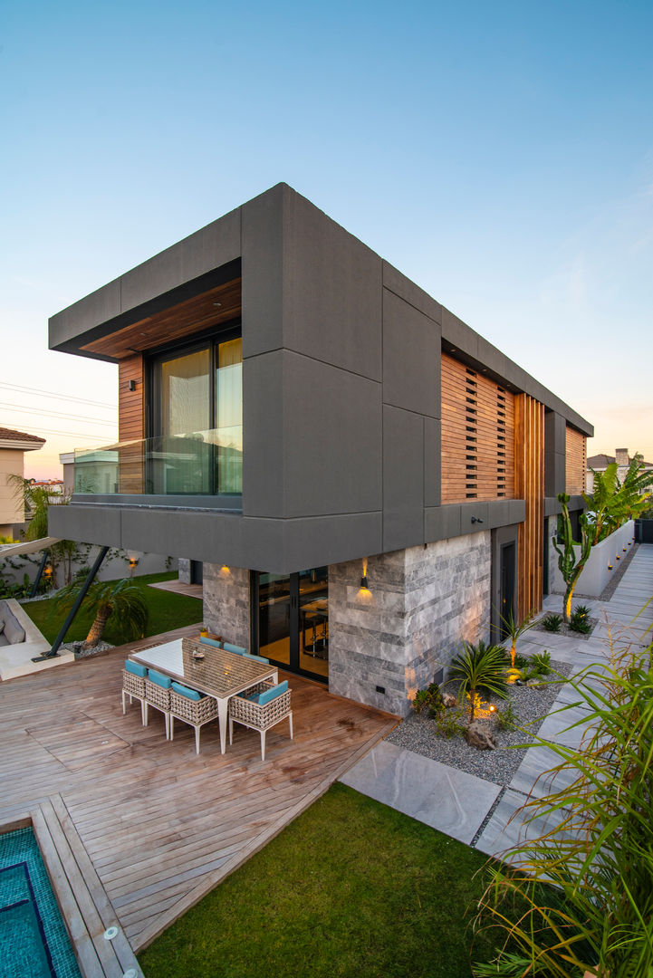 Villa Duo, Başak Akkoyunlu Design Başak Akkoyunlu Design Villas Concrete