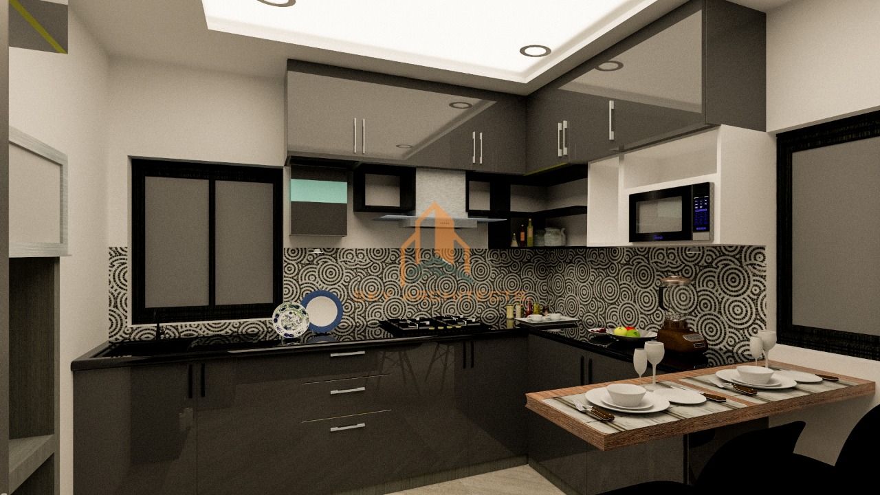 recent interior designing project coimbatore, Sky architects Sky architects وحدات مطبخ