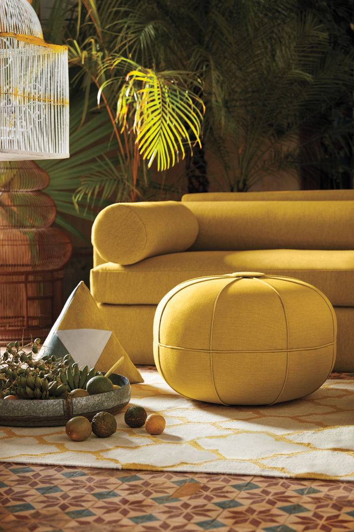 Livingroom Sunbrella Modern Living Room Textile Amber/Gold Sofas & armchairs