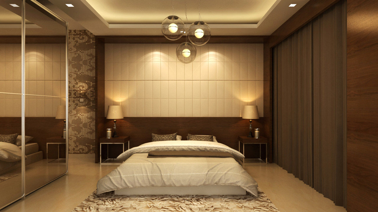 Mantri Espana homify Rustic style bedroom