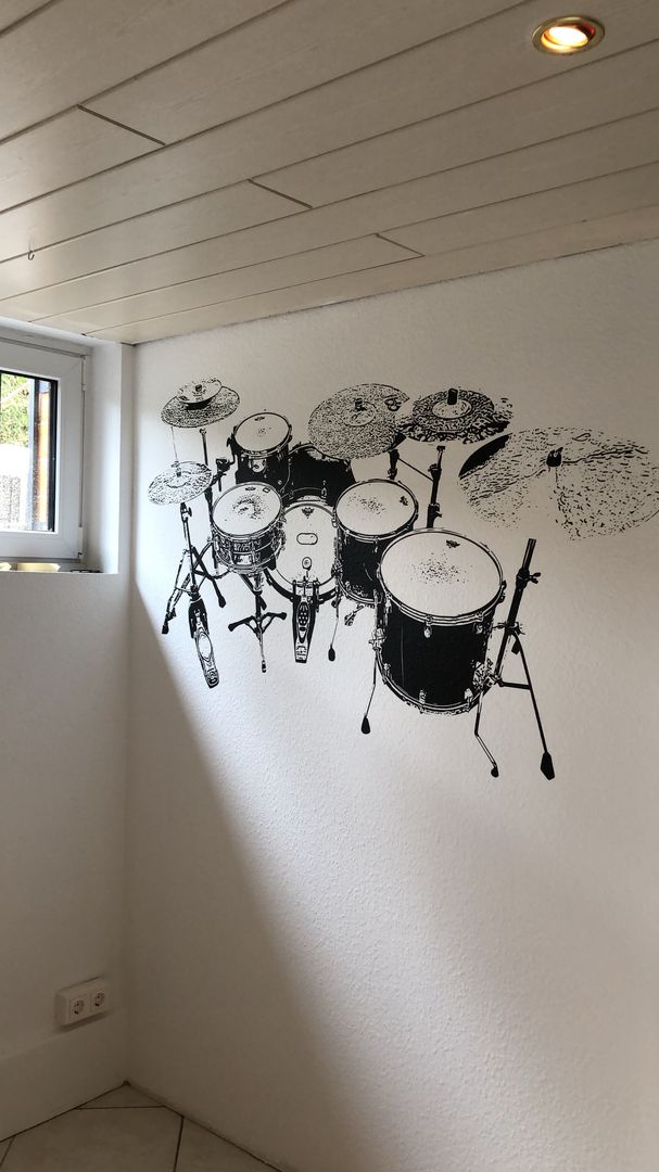 Schlag auf Schlag zum Schlagzeug, ab-design GmbH ab-design GmbH モダンデザインの 多目的室