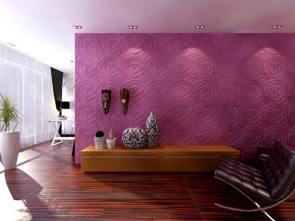 PANEL 3D FIBRA DE BAMBU, Muro Muro Modern Walls and Floors Wall tattoos