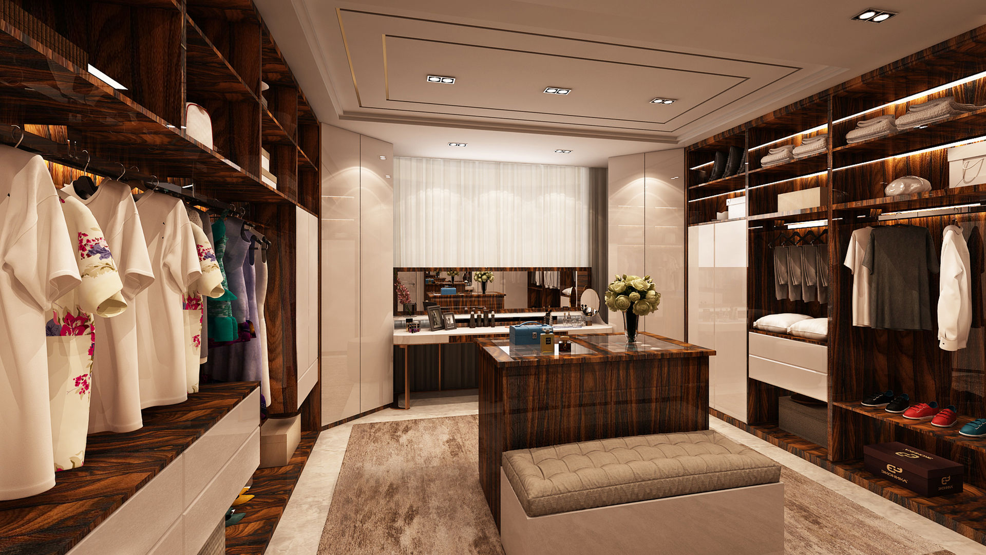 Closet - Projecto 3D para moradia no Estoril , Alpha Details Alpha Details 更衣室