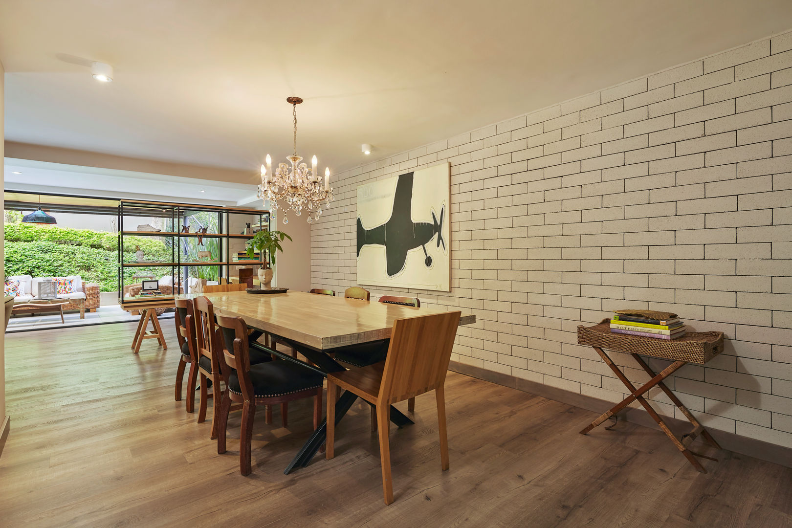 Casa Avellaneda, CAJA BLANCA CAJA BLANCA Rustic style dining room