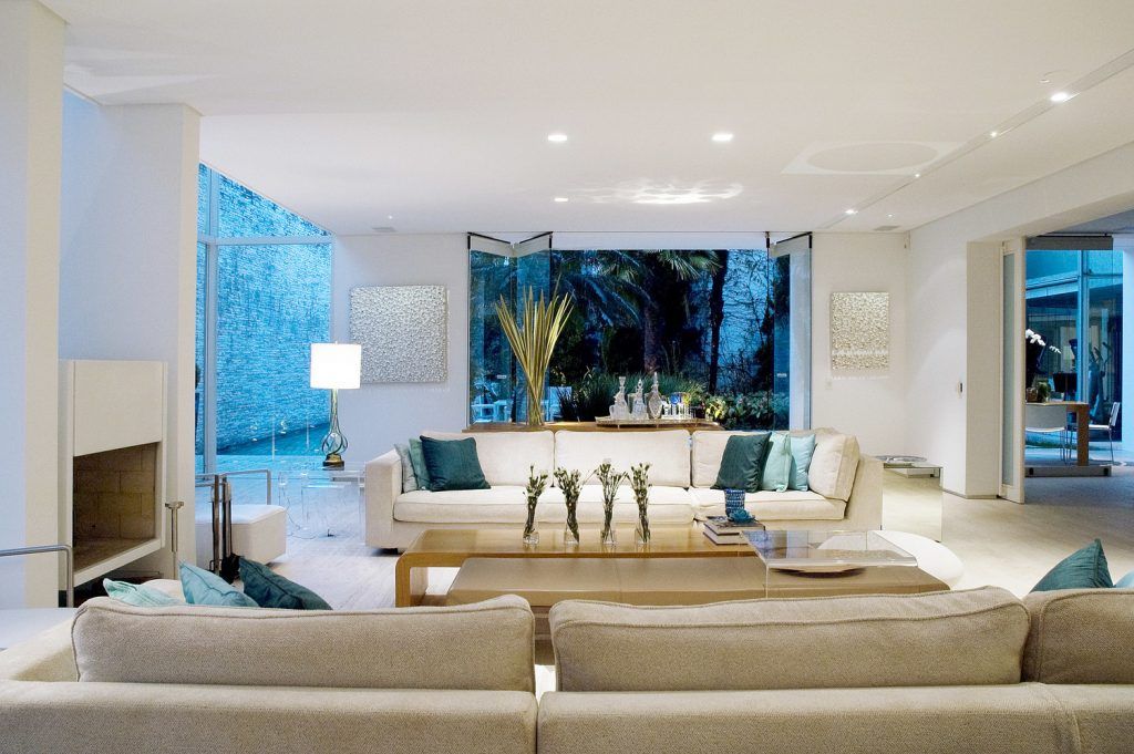 Sala Principal Alexander Congonha Salas modernas Blanco Sala,Sala principal,casa de playa
