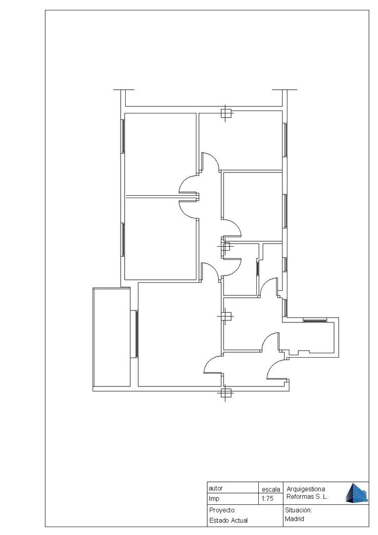 Plano antes de la Reforma Arquigestiona Reformas S.L.