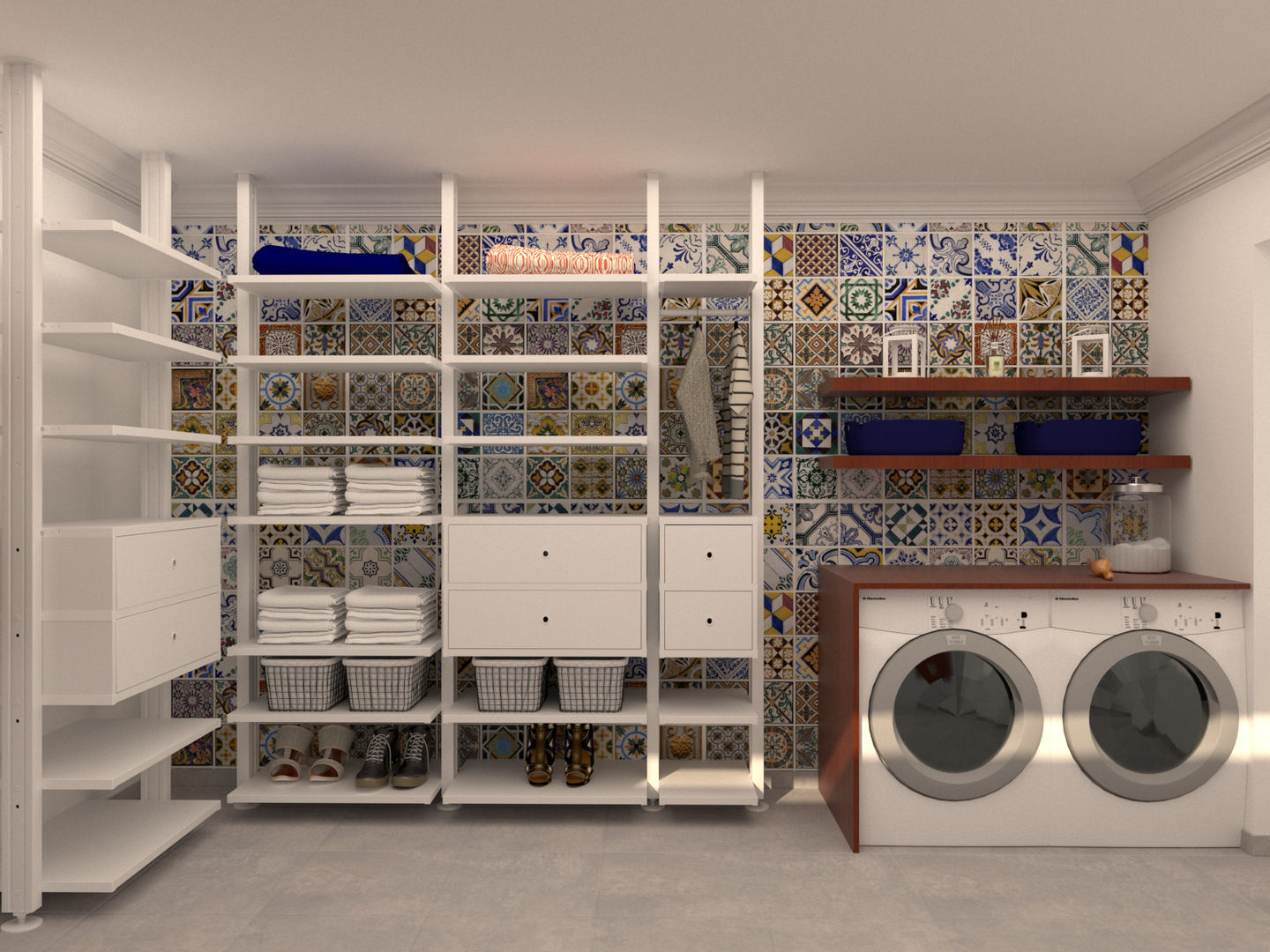 Laundry Room, Filipa Sousa Interior Design Filipa Sousa Interior Design Casas de estilo moderno Accesorios y decoración
