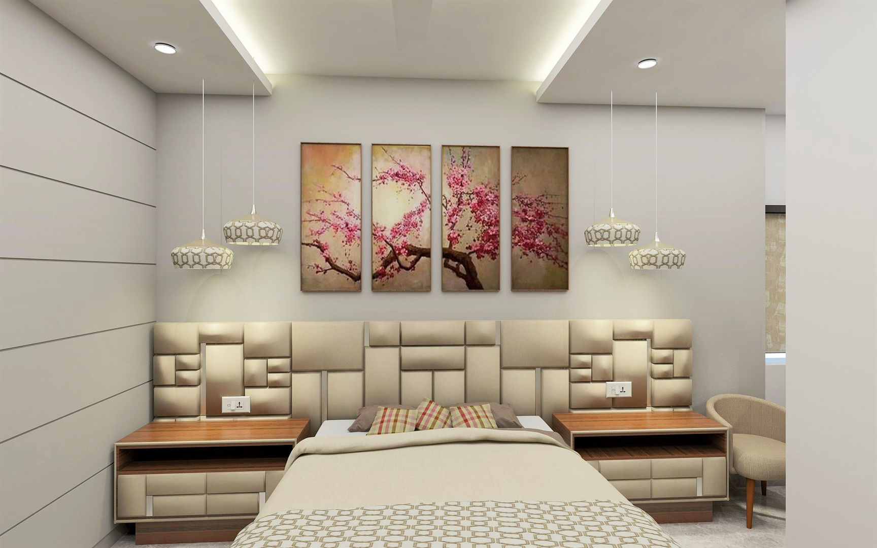 Swanky Impression- Guest Bedroom Tanish Dzignz Modern style bedroom