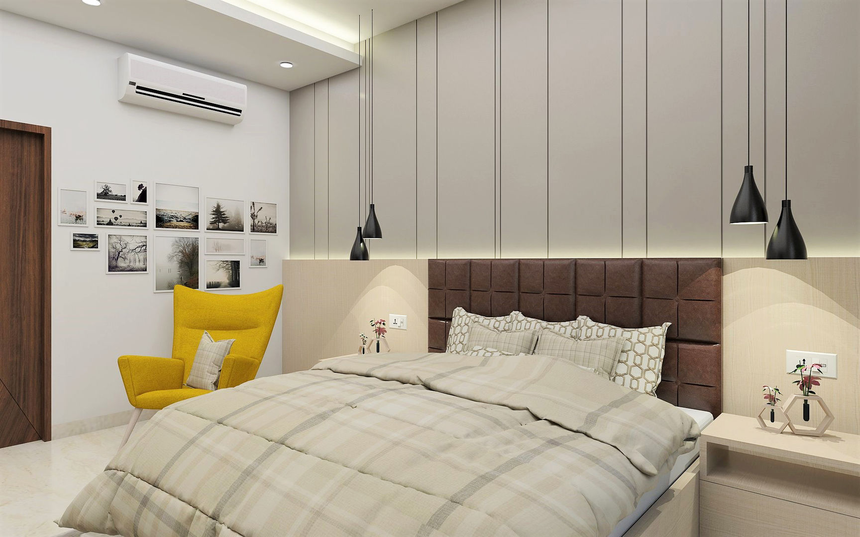 Master bedroom- Simply Superb Tanish Dzignz Modern Bedroom