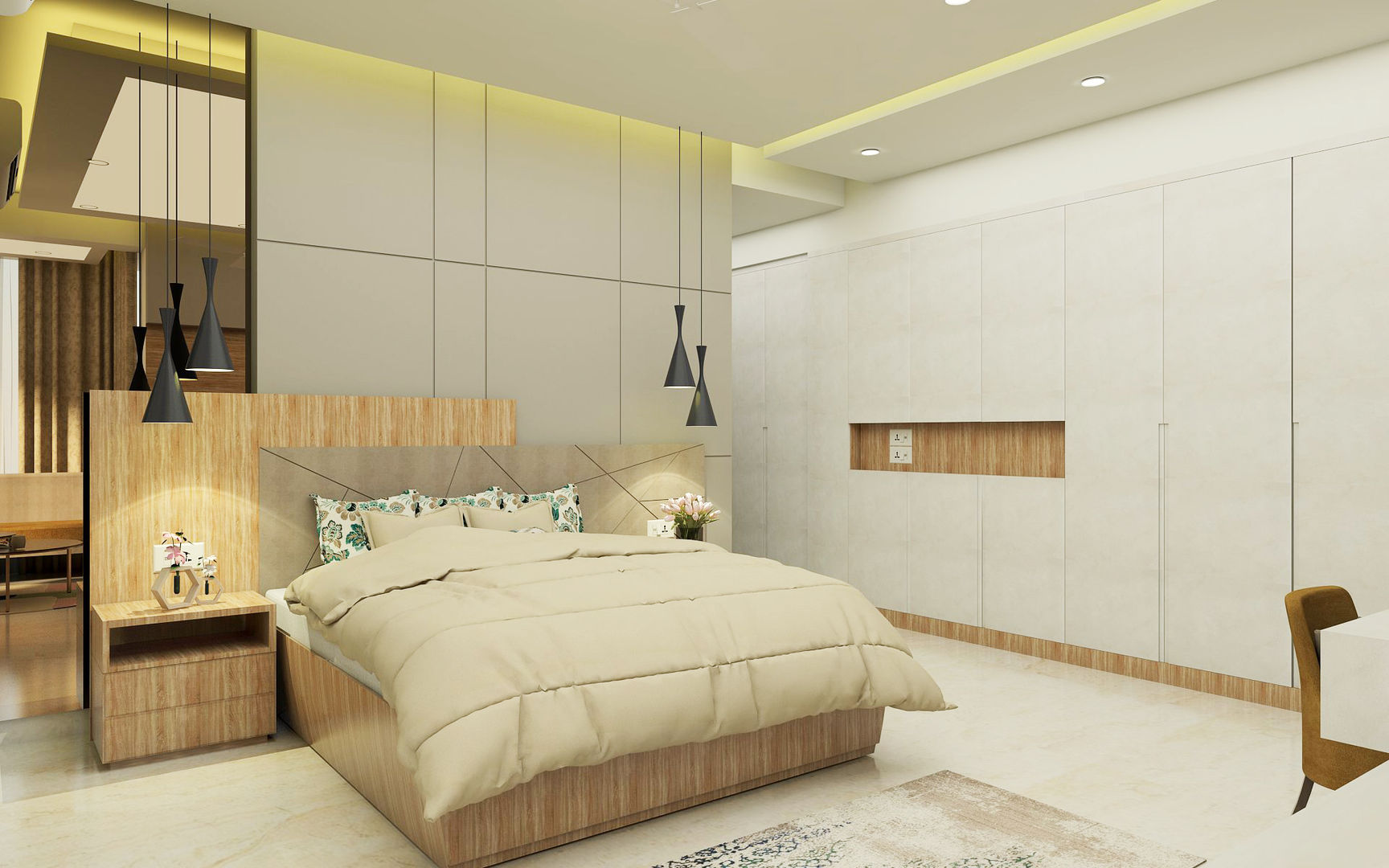 Modern Luxury Apartment Design, Tanish Dzignz Tanish Dzignz Phòng ngủ phong cách hiện đại