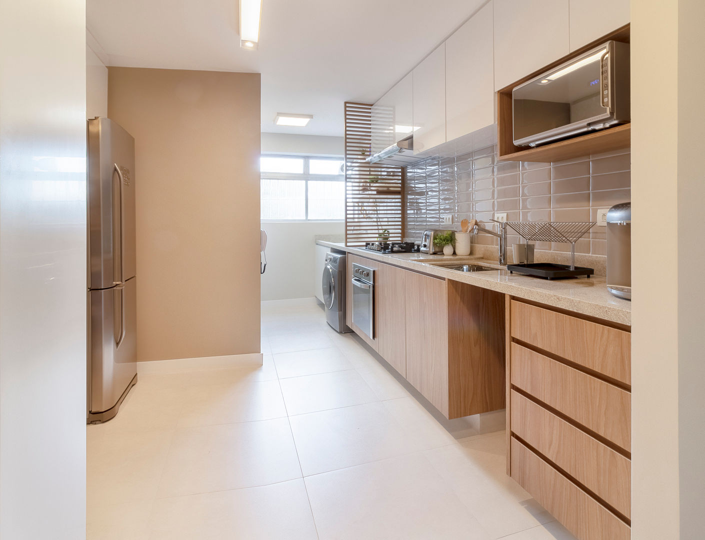 MOOD- Apartamento Interlagos, @estudiomood.arq @estudiomood.arq ครัวสำเร็จรูป