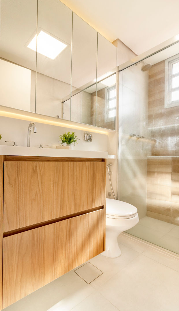 MOOD- Apartamento Interlagos, @estudiomood.arq @estudiomood.arq Minimalist style bathroom