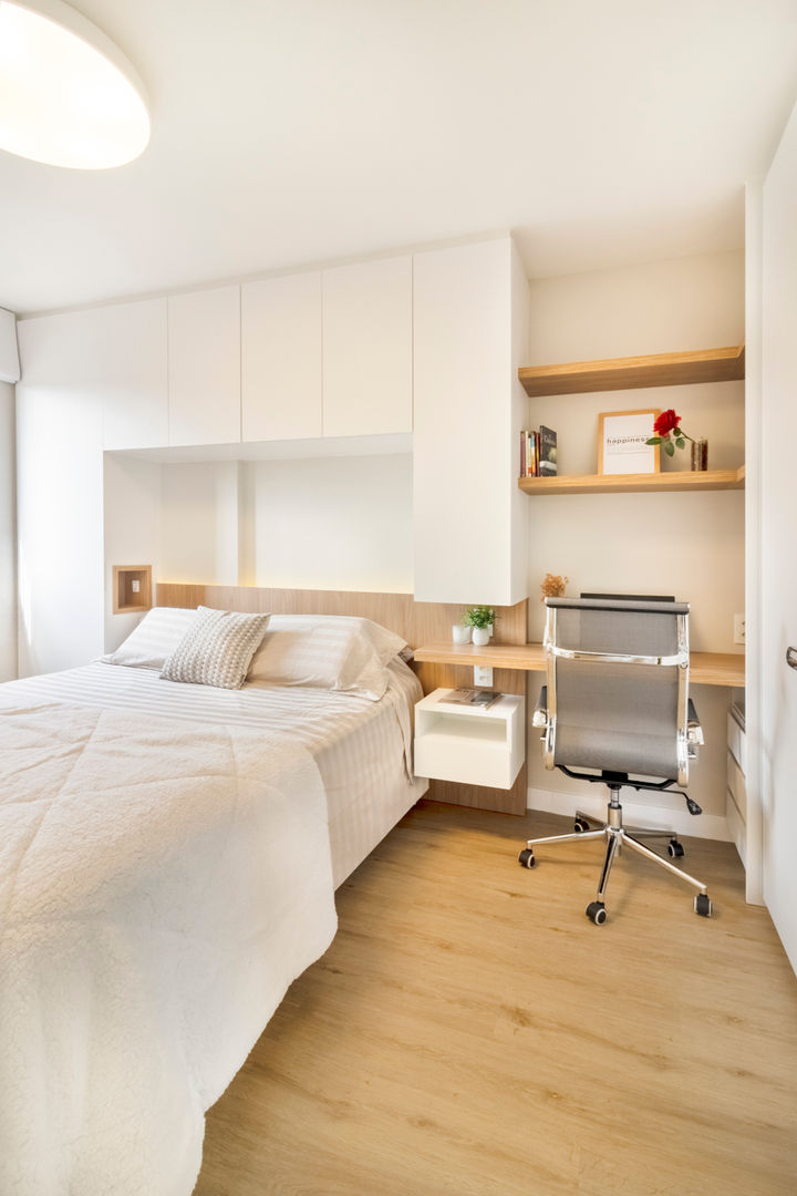 MOOD- Apartamento Interlagos, @estudiomood.arq @estudiomood.arq Camera da letto minimalista