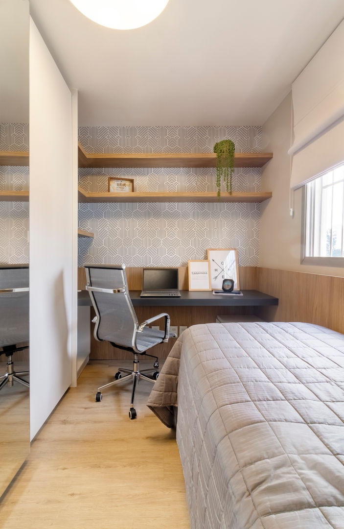MOOD- Apartamento Interlagos, @estudiomood.arq @estudiomood.arq Dormitorios de estilo minimalista