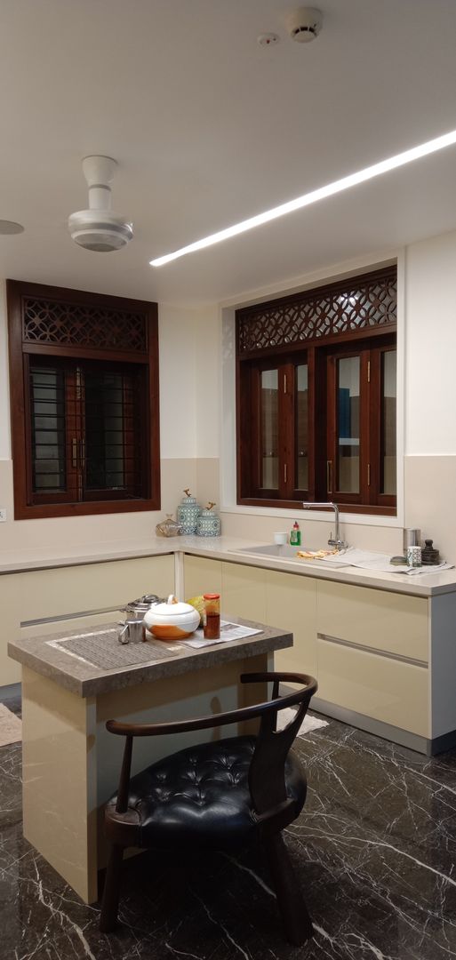 Modular Kitchen in Chennai Hoop Pine Interior Concepts Kitchen units Glass