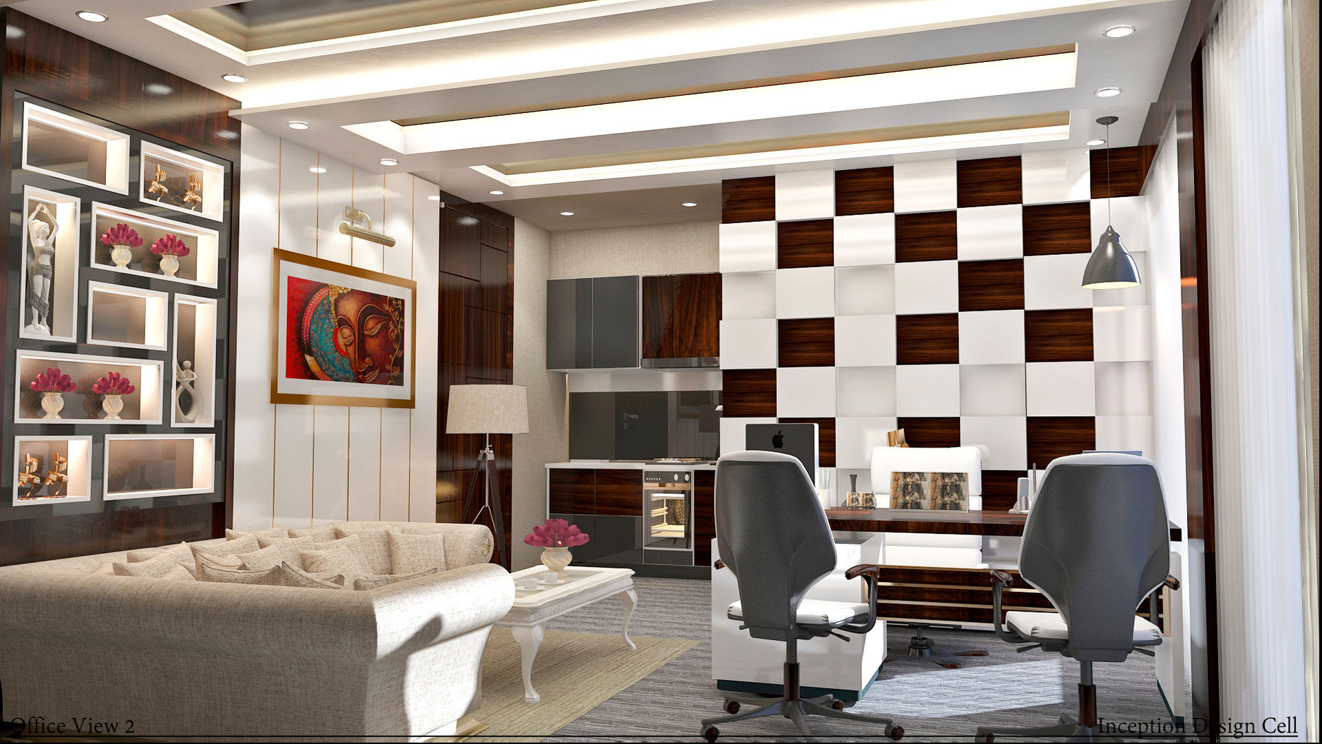 Villa Project, Inception Design Cell Inception Design Cell Study/office Wood Wood effect