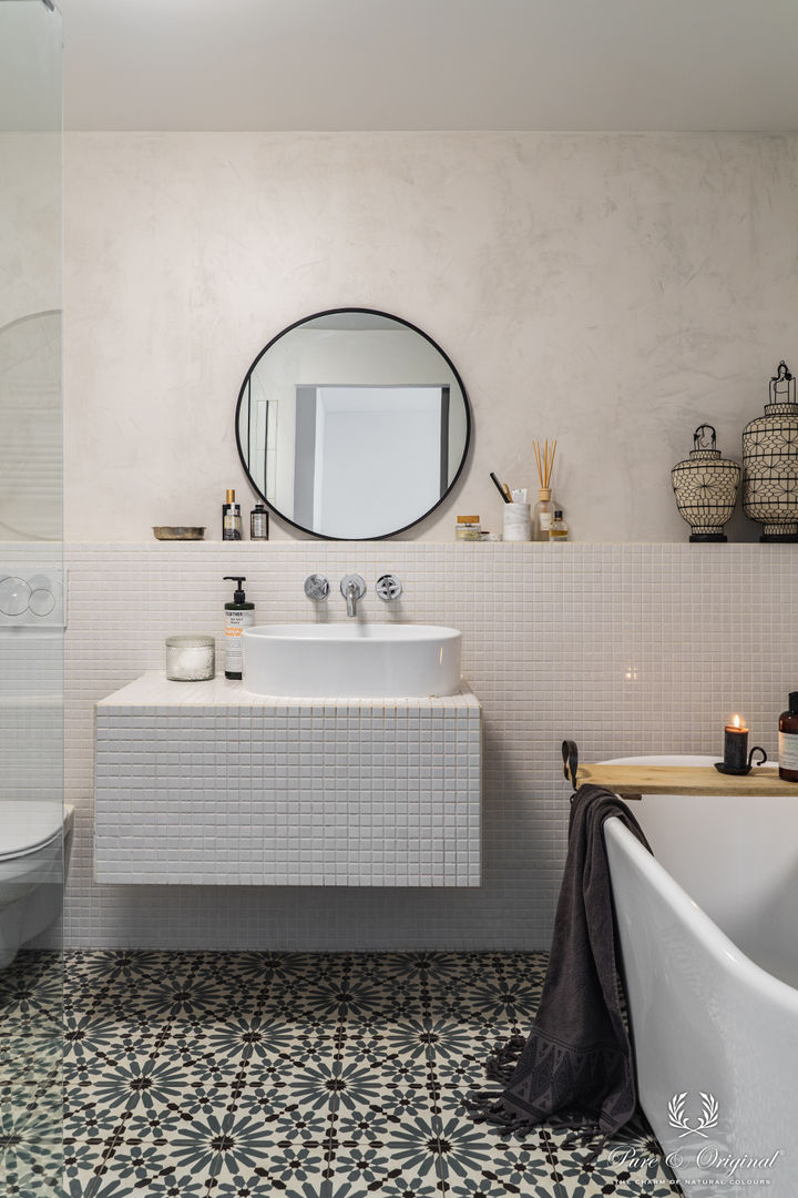 Badkamer in Hammam stijl, Pure & Original Pure & Original Mediterranean style bathrooms