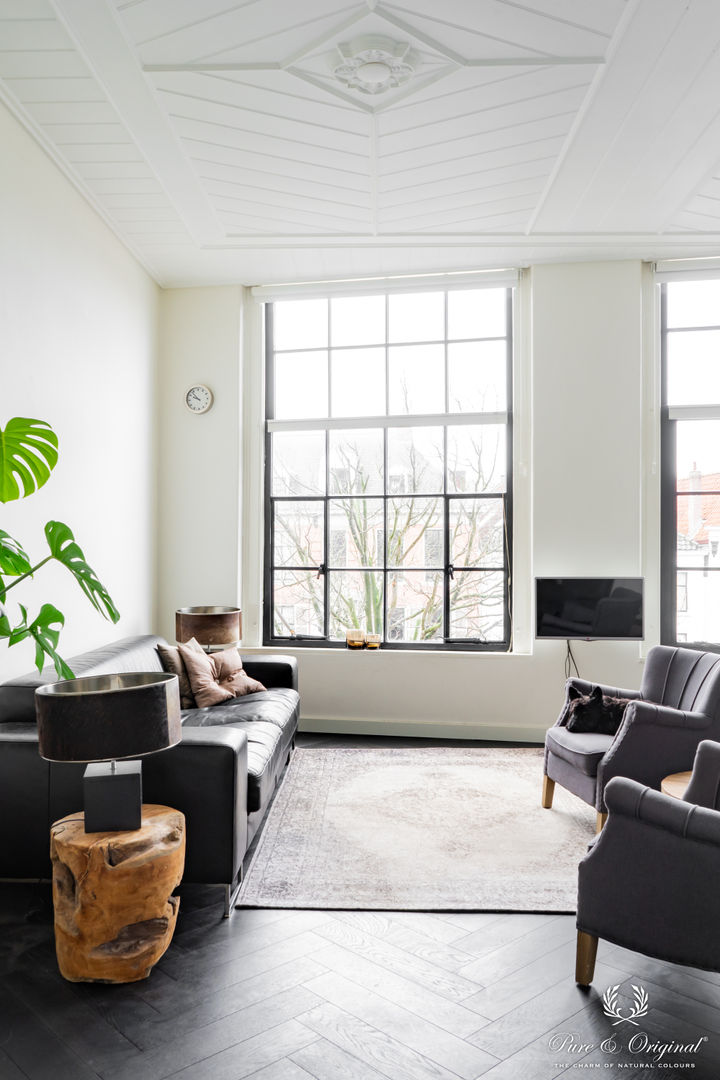 Monumentaal wonen in moderne stijl, Pure & Original Pure & Original Living room