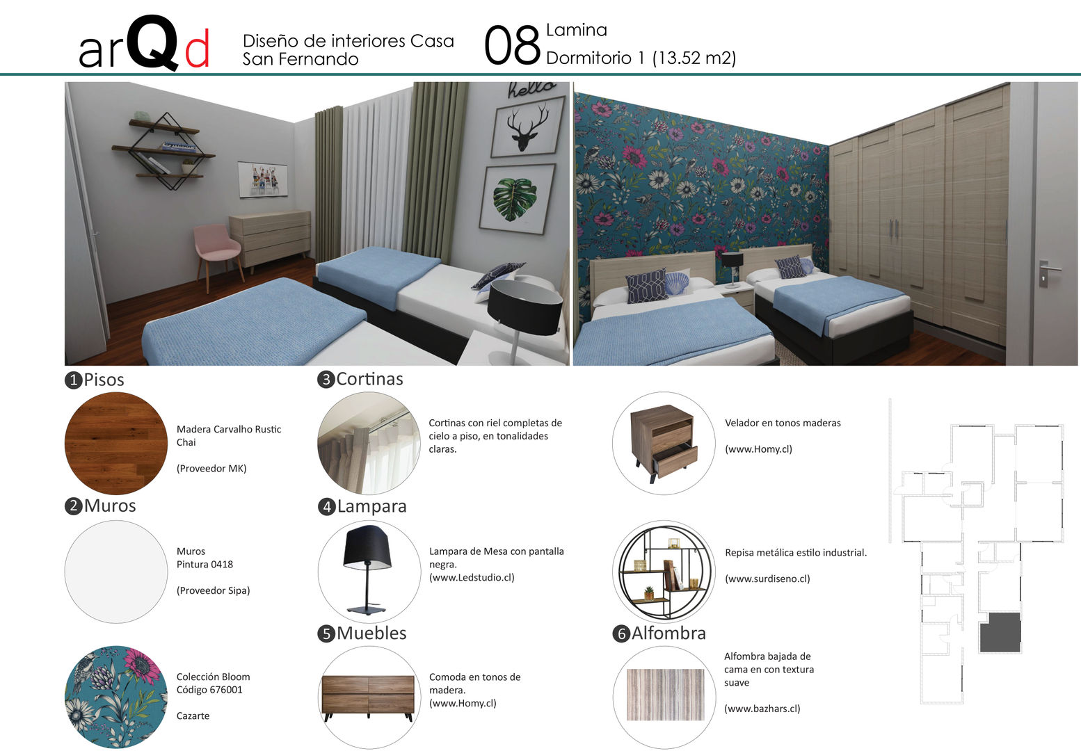 Diseño Interior Casa, ARQD spa ARQD spa Scandinavian style nursery/kids room