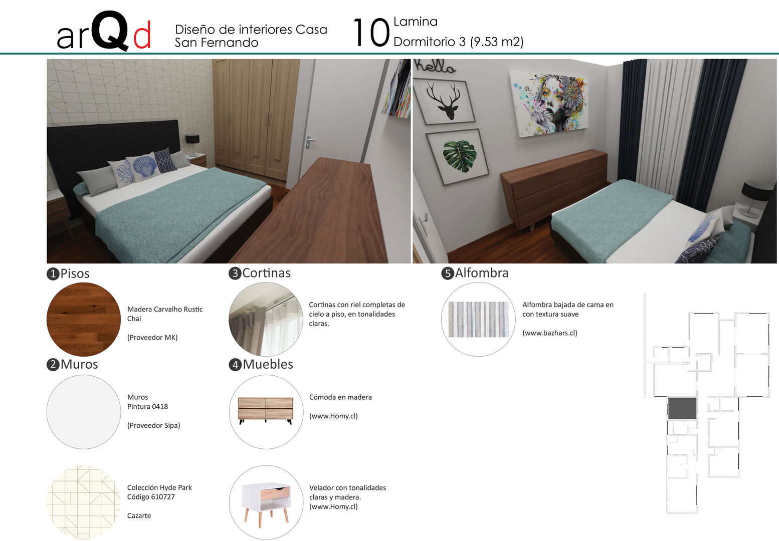 Dormitorio ARQD spa Dormitorios de estilo escandinavo