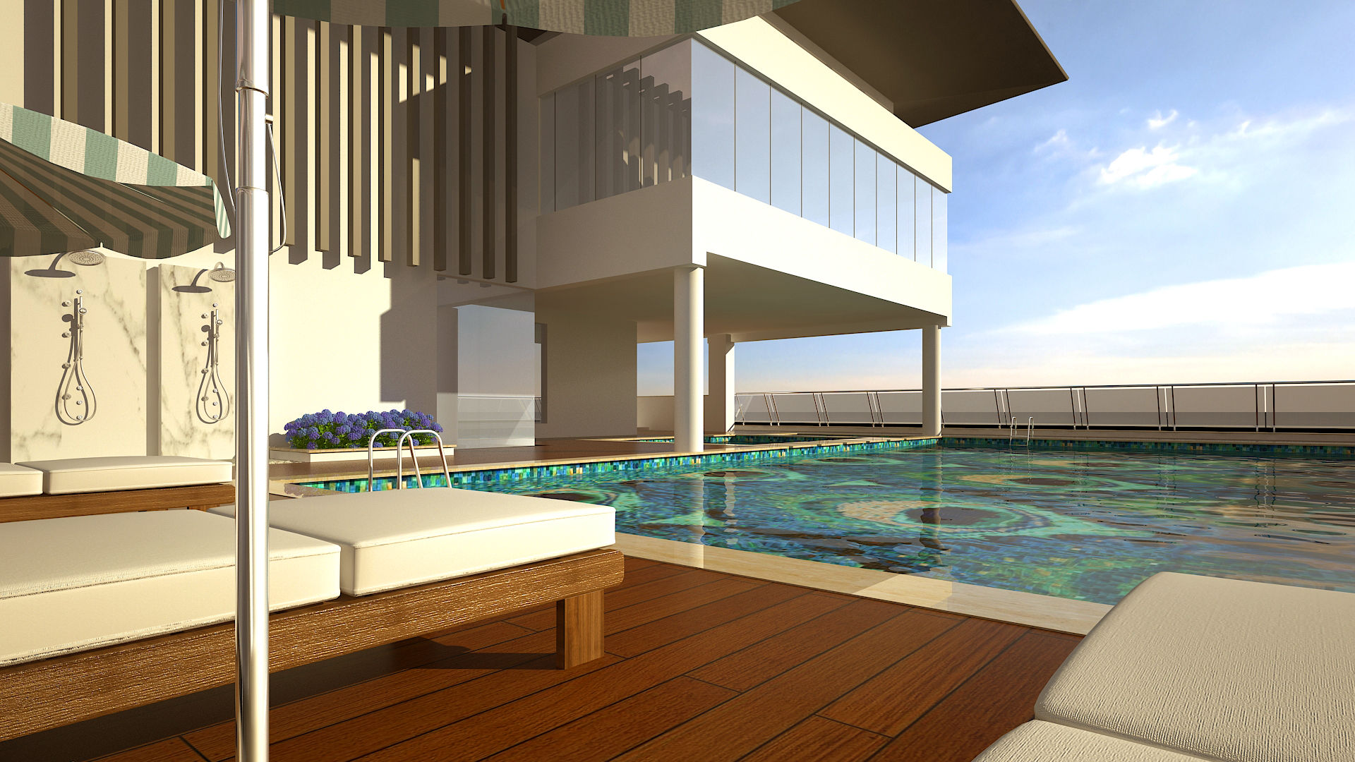 Swimming Pool De Panache - Interior Architects Modern pool