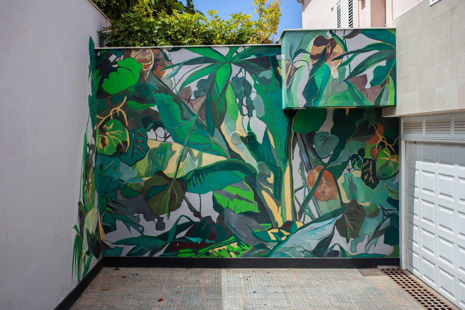 Wall painting "Tropical Garden", Diseño Libre Diseño Libre Tường & sàn phong cách nhiệt đới