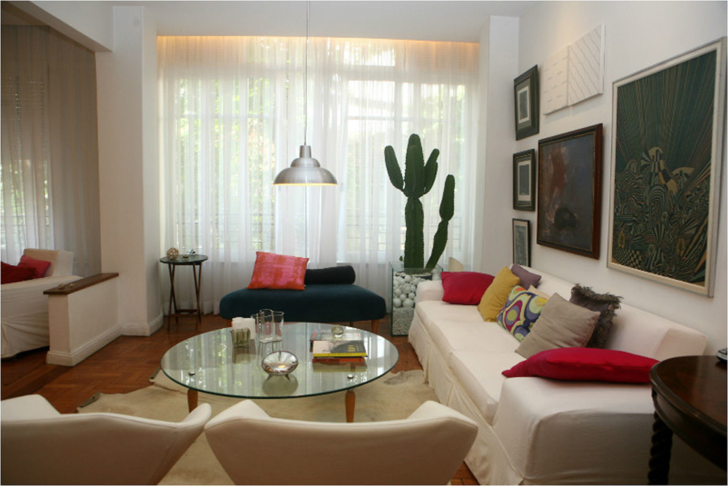Apartamento RHL, Viviane Cunha Arquitetura Viviane Cunha Arquitetura Modern living room