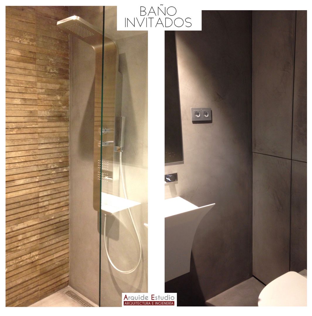 BAÑO DE INVITADOS Arquide Estudio, reforma y rehabilitación en Madrid Baños de estilo moderno